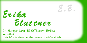 erika bluttner business card